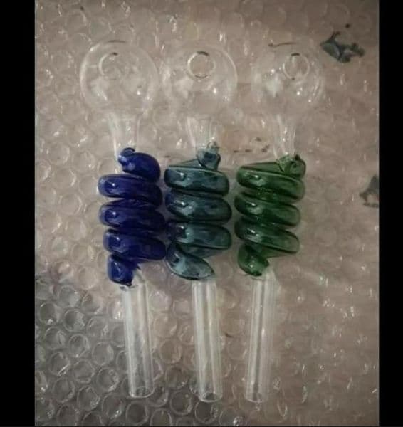 Thread transparent burner bongs accessories Oil Burner Glass Pipes Water Pipes Glass Pipe Oil Rigs Smoking with Dropper Glass Bongs Acce