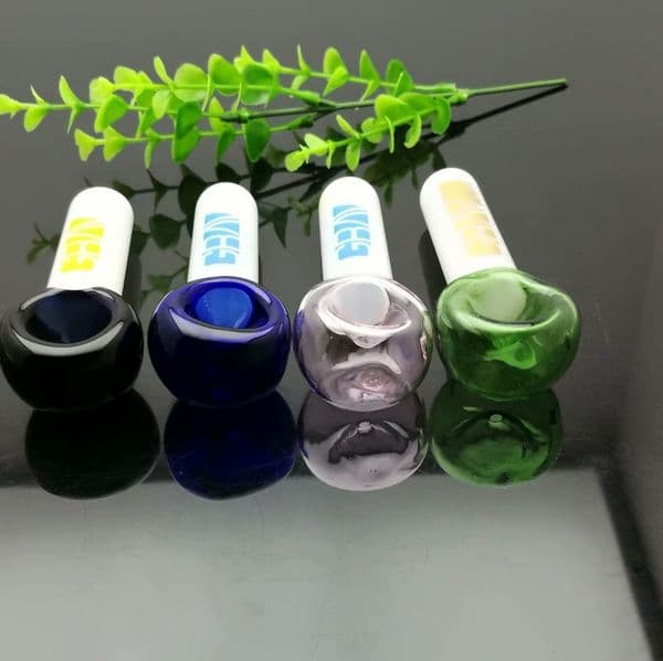 Glass Oil Burner Pipes hookah Glass Smoking bongs Smoke Pipes White marked pipe