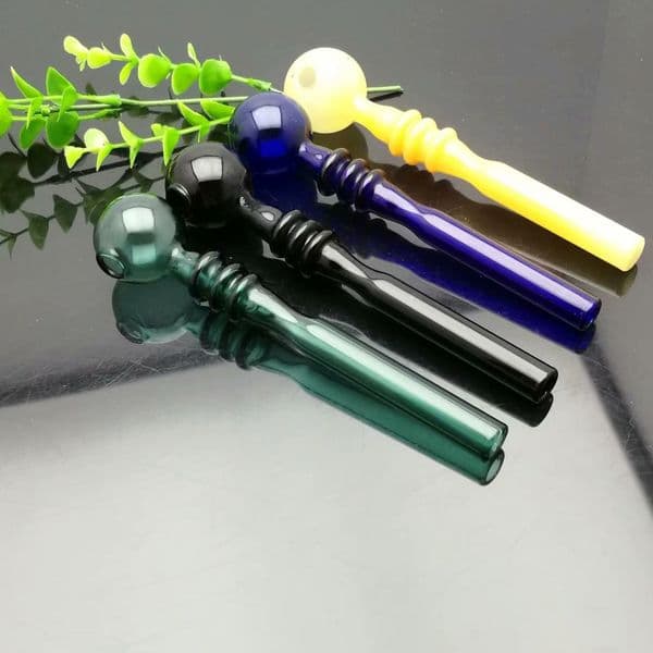 Glass Oil Burner Pipes hookah Glass Smoking bongs Smoke Pipes Colorful multi round large bubble glass direct fired pot