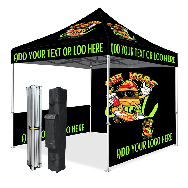 Custom Canopy Tent 10x10 with Logo, Custom Pop Up Canopy Tent Heavy Duty for Tradeshow Market Vendor Tent Outdoor Events Business