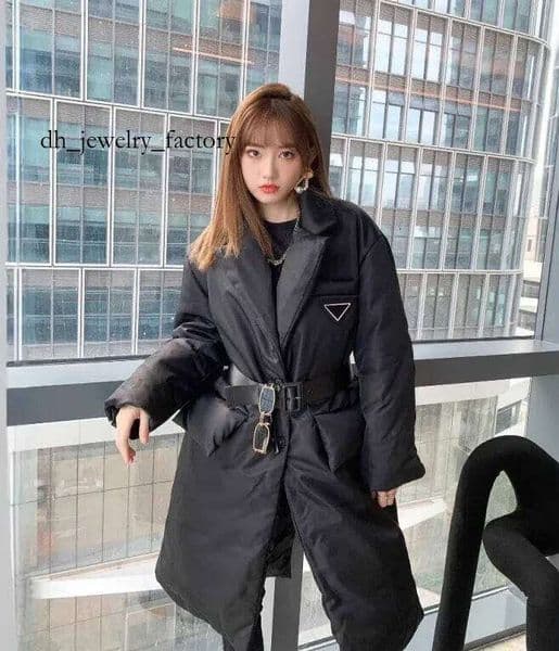 Autumn And Winter V-neck parkas duck luxury down jackets long hot jacket With Waistband And Waist Cinching Design Fashionable And Elegant Women's plus size a5f