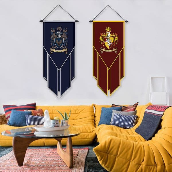 Potter Academy Poster Hanging Cloth Living Room Colorful Flag Bar Theme Decoration Banner