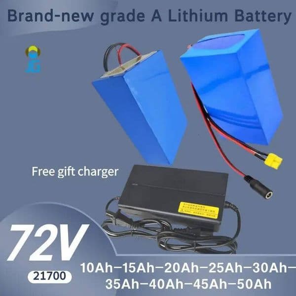 72V 15Ah 20Ah 25Ah 30Ah 35Ah 40Ah 45Ah 50Ah Lithium battery pack 3500W High Power motor For Electric motorcycle Tricycle Scooter