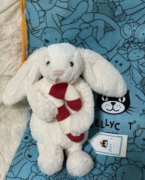 Dolls jellys Cat Bashful Bunny With Tree 2 Plush Children's plush toys Hing crutches Christmas Bonnie Rabbit Soft Toy Cute Soothing the Doll Gift