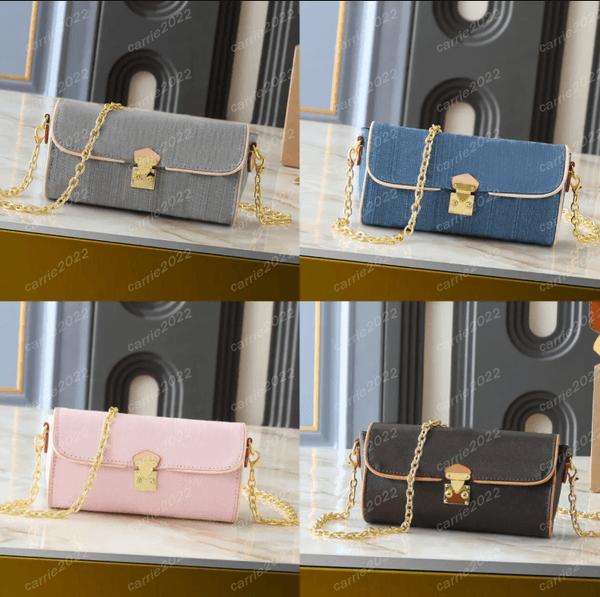 Luxury Designer Denim Poch Circle Camille Bag Chain Bag Ladies Casual Crossbody Shoulder Bag Fashion Wallet M13566 Pouch Purse Chain bags