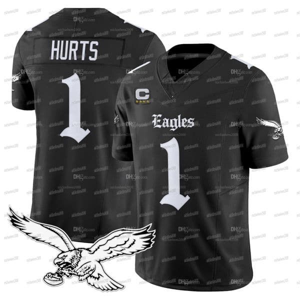 Kob PhiladelphiaEagle 2025 Gothic Philly Edition Football Jersey Saquon Barkley Jalen Hurts Cooper DeJean Brown DeVonta Smith Cunningham Graham Personalized