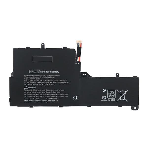 WO03XL 11.1V 33Wh Laptop Battery Replacement for HP Split x2 13-M 13-M010DX 725496-1B1 HSTNN-IB5I 725496-271 HSTNN-DB5I etc