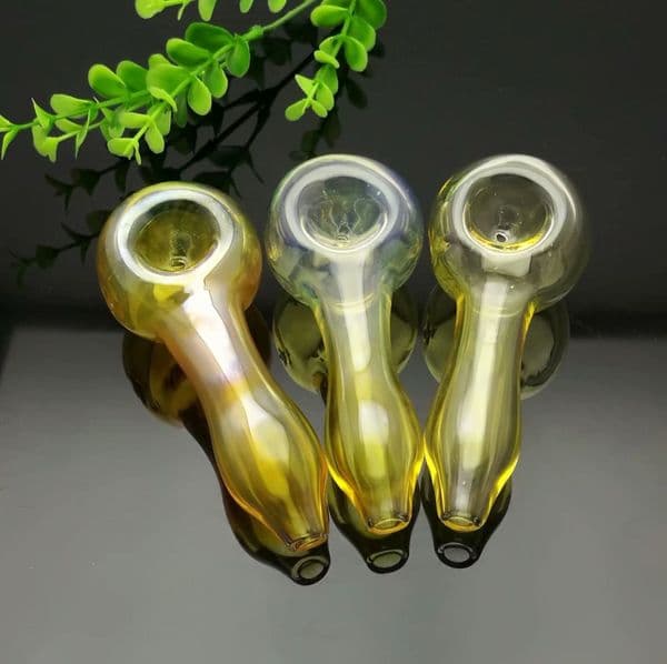 Smoking pipes Ball Glass Oil Burner Pipe Smoking Bowl Classic bongs Yellow Colorful Glass Pipe