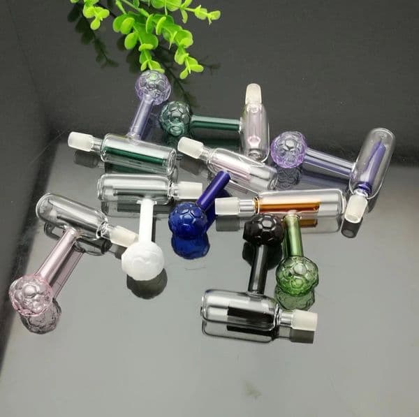 Smoking pipes Ball Glass Oil Burner Pipe Smoking Bowl Classic bongs Classic Colored Football Glass Burned Smoking Accessories