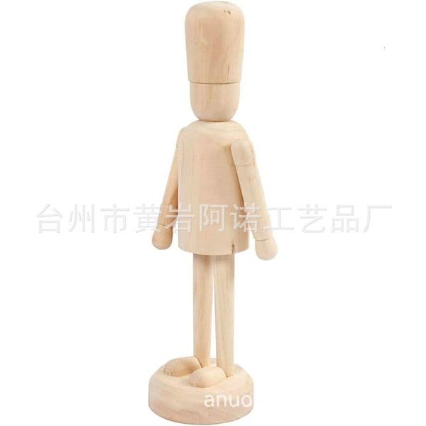 Wooden New Product 18cm DIY Nutcracker Puppet Soldier Decoration Creative Ornament Gift