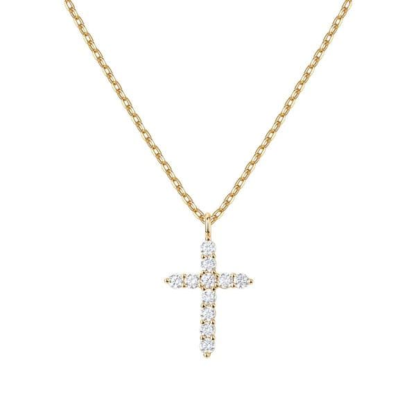 designer necklace Jewelry Necklaces Pendants Pendant Necklaces Lockets Strands Tennis Chokers Chains Simple Diamond Gold Necklace Faith Cross Jewelry titanium
