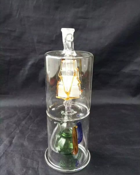 Smoking Pipes new Glass Oil Burner Pipes hookah Glass Smoking bongs hookah On the sailboat, under the gourd water bottle