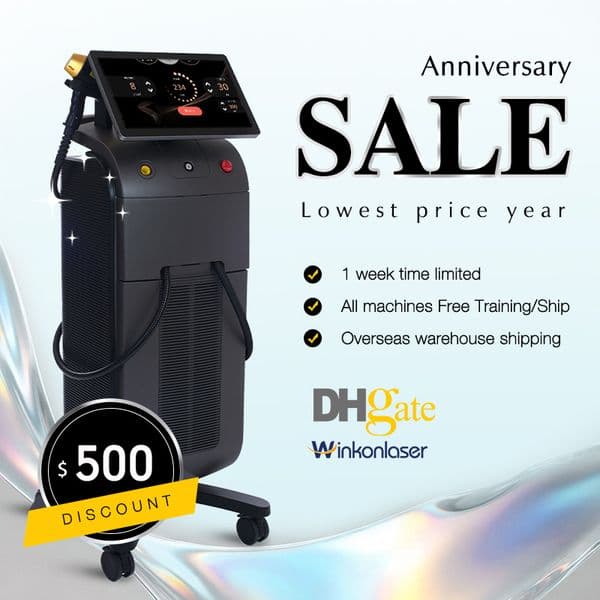 Diode Laser Ice Hair Removal 755 808 940 1064 4 waves suitable for all skin types 808 Hair Removal Machine factory price