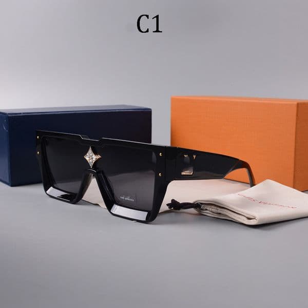 sunglasses for woman designer Luis Vuittton luxury glasses 0k Rich Square Frame One-piece Sunglasses Versatile Sunglasses Modern Fashion Sunglasses 1486