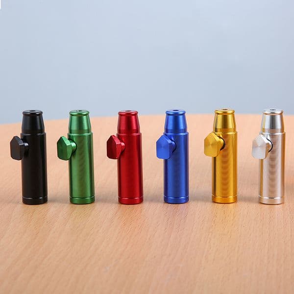 Smoking Pipes Cross border foreign trade 6-color assembled first generation snuff bottle metal spot wholesale, removable and washable