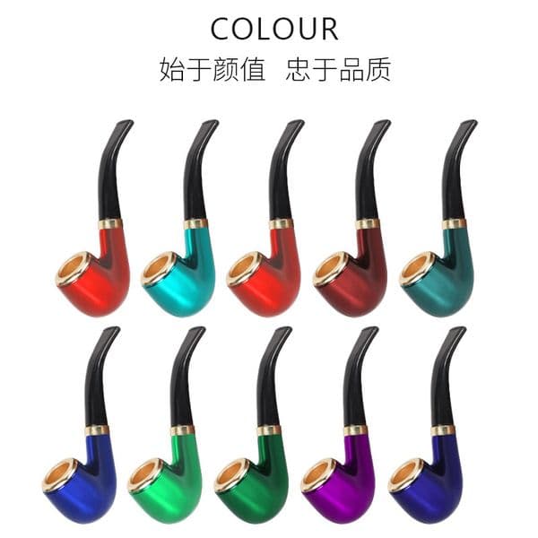 Smoking pipes Hot selling detachable resin pipe, one breath circulation filter type heat-resistant aluminum pot pipe