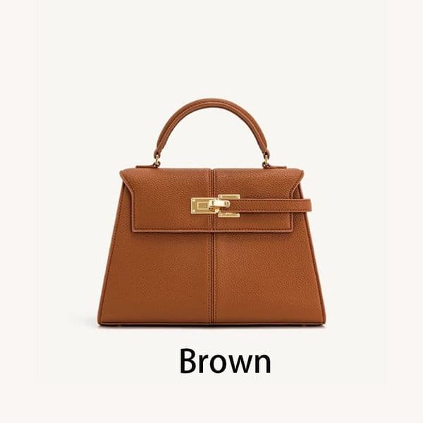 letter Handbag Designer Shoulder Cowhide Genuine Leather Chain Underarm Bag High Quality Removable Strap Hardware Buckle Top Handle Bags small tote business