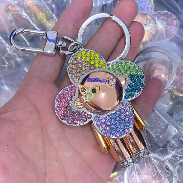 High Quality Keychain Classic Exquisite Designer Car Keyring Lanyards Alloy Letter Bag Charms Lanyard Jewelry
