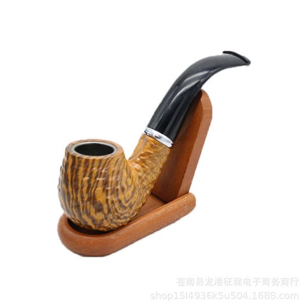 Smoking Pipes New Marble Resin Pipe Vintage Craftsmanship 140mm Detachable Pipe Retail Packaging Smoking Equipment Pipe