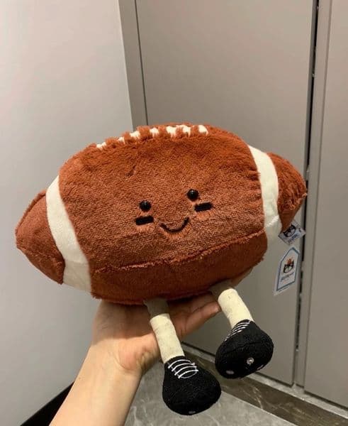 Dolls Jelly cat Amuseables Sports Football 1 Plush Children's plush toys American football Soft Toy rugby body pillow Soothing the Doll GiftsJelly Catv
