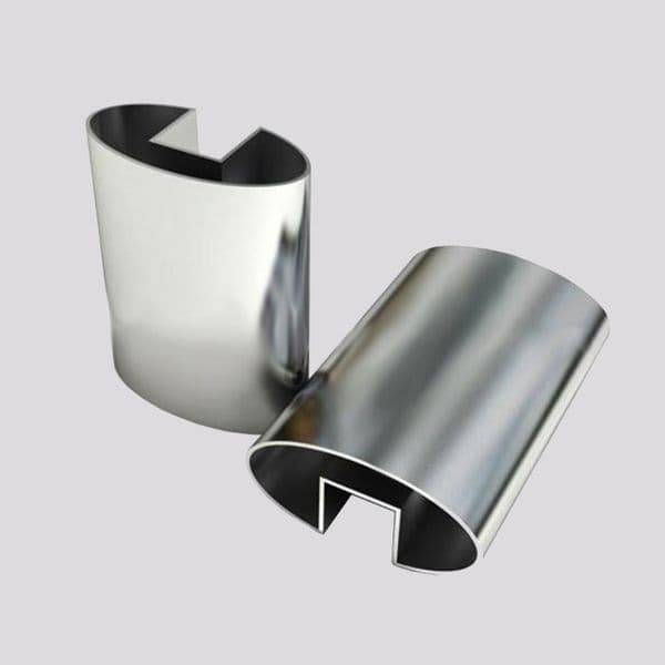 Custom Extrusion Processed 304 Grade Stainless Steel Slotted Tube