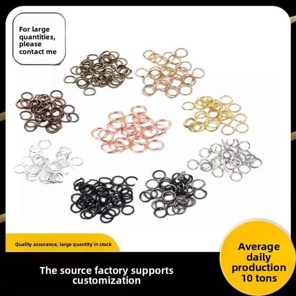 Gold Open Handmade Materials Bracelet Necklace Connector Closed Ring DIY Jewelry Accessories