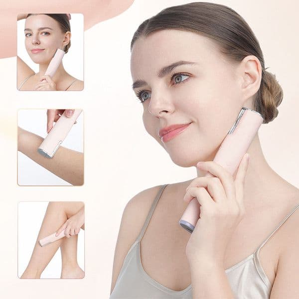 Portable Mini Shaver for Women Ultrasonic Hair Shaver Whole Body Trimming Hair Removal for Lady Electric Shavers