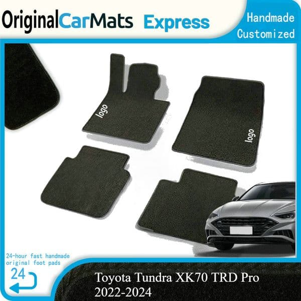 Floor Mat for Toyota Tundra XK70 TRD Pro 2022-2024 Tray Foot TPE Waterproof Inner Liner Carpet Pad Custom Cover Rug Accessories