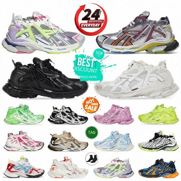 Designer Casual Track Runners 7 7.0 Sneakers 7.5 3.0 Paris Triple White Black Pink Grey Beige 3xl sneakers Mens Womens Trainers Tennis Shoes H0al#