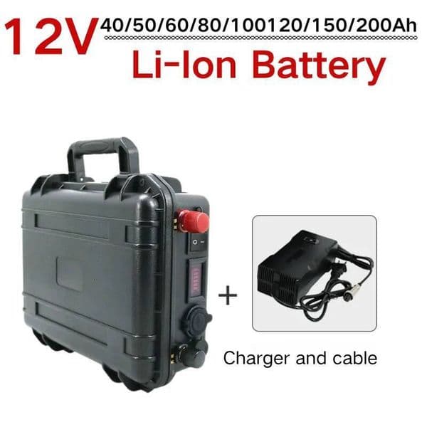 EB impermeable 12v 80Ah 100ah 60Ah 150Ah batera de litio 12v 200ah li ion para Motor de pesca barco inflable camping EV