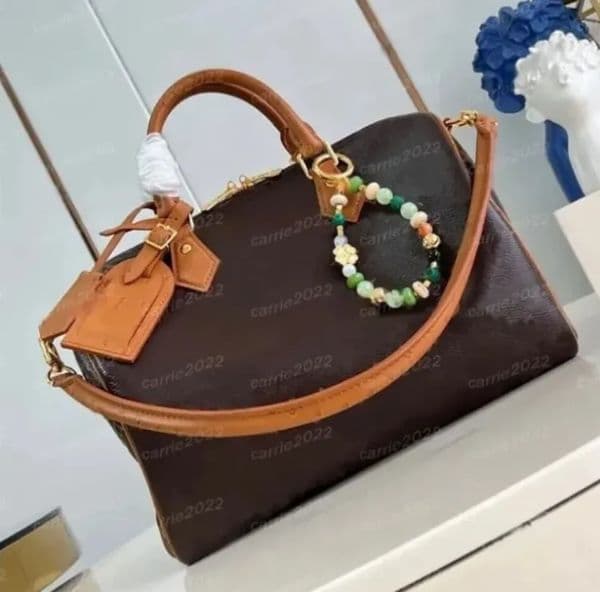 Designer Bag Mirror Quality Soft P9 30 Soft Handbag Fashion Shoulder bag Luxury Women Handbags Boho Cross body Lady Tote bags Top leather Men Casual Wallet 10A brown