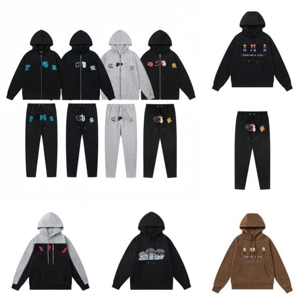 Shooters Tracksuit Designer Sweatshirt Men Joggers TrapTracksuit Starrly Tracksuit Designer Sweatsuit Hoodie Long Sleeve Letter Embroidery TrapHoodie EU Size