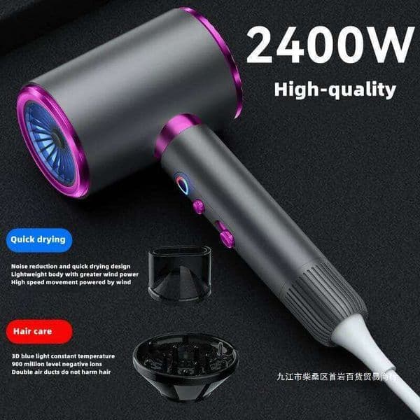The Latest High-Speed High-Power Blue Light Ion Home Salon Hair Dryer, Household Appliance US Uk.Eu.Au Plug-In