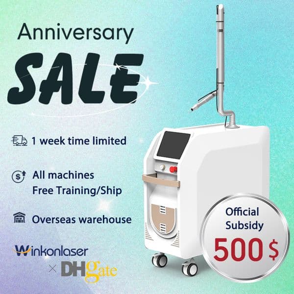 2025 Picosecond Laser Tattoo Removal Machine USA stock Q Switch Pico 532nm 1064nm ND YAG Laser Machine Carbon Peel