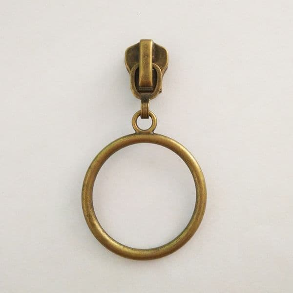 Straight round pull tab zipper head 5#Metal Automatic Pull Head Customizable Clothing and Bag Accessories