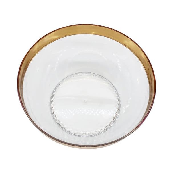 "Osirian Festival Glass Offering Bowl" Elegant Crafted Xijiang Theme Salads Plates with Glittery Coating
