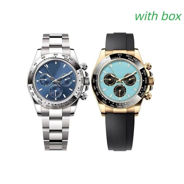 Mens luxury watch 40mm dial 2813 automatic movement watches 904L stainless steel/rubber strap designer wristwatches Luminous Sapphire glass montres with box