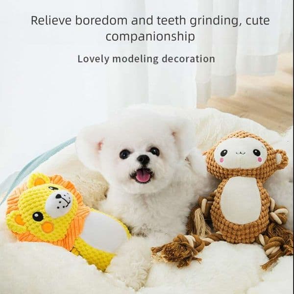 Dog Squeaky Durable Chew Toy for Pets to Relieve Boredom and Train Puppies Golden Retrievers Large Dogs Doll Supplies