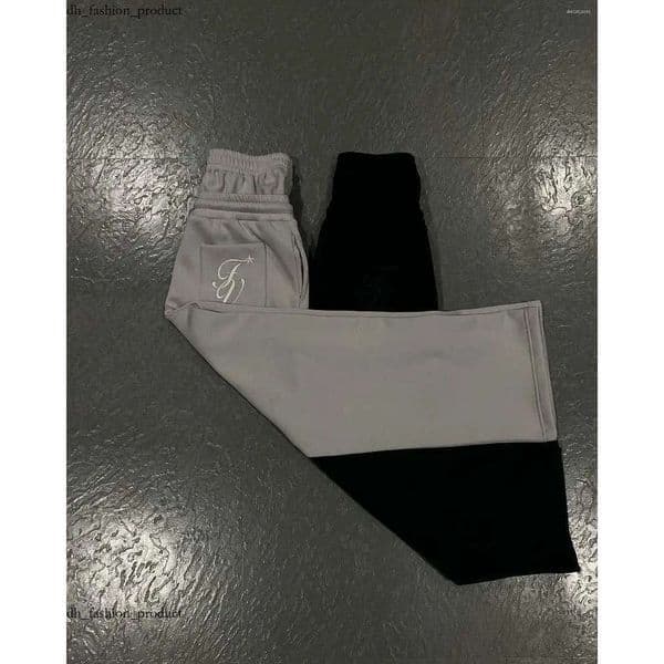 slamble Men's Pants Harajuku Loose Double Waisted Sweatpants Y2K American Solid Color Letter Embroidery Casual Hip Hop Drawstring Waist Jogger ddb