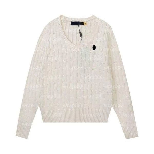 Women Sweater Designer Women Knitted Tops Pullover Retro Fashion Embroidery Printed Cardigan Round Neck Women Fashion Letters Long Sleeve Casual Sweater