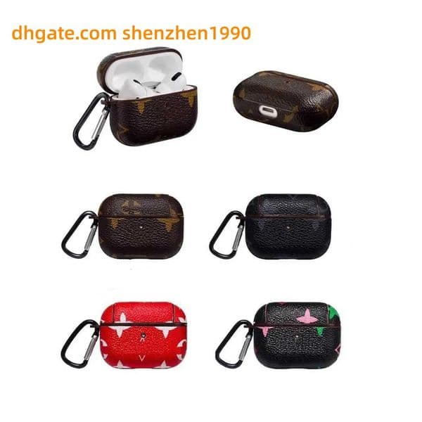 Designer Fashion Cases for Earphone AirPods pro 2 airpods 4 pro 1 2 3 Beautiful Gifts Leather Retro Classic Bluetooth Protective Cover AirPodspro Case with Packing