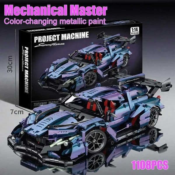 Technical 1 14 Racing Sport Car Model Building Blocks Bricks MOC City Vehicle Supercar Adult DIY Toy Boy Children Gifts 1108pcs Z250821