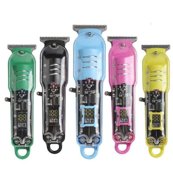 2023 New Transparent Power Display Hair Clipper Men's Electric Shaver Trimmer For Men Stores In Brazil Dropshipping