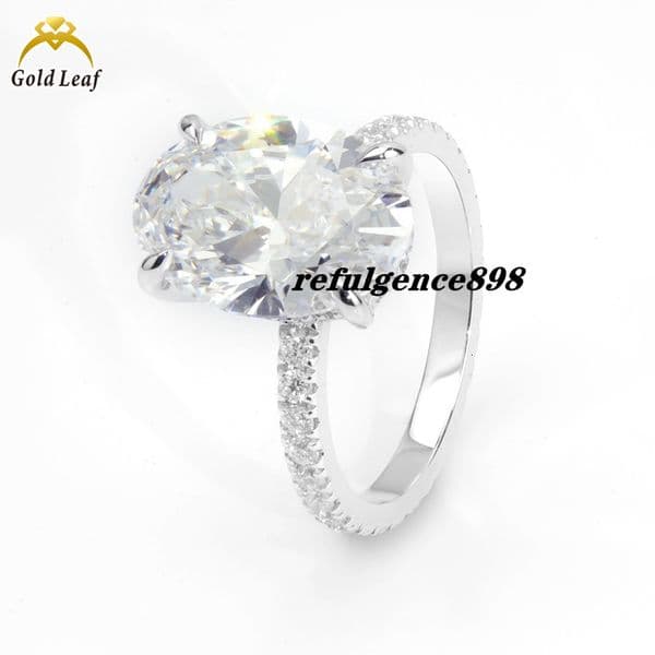 Luxurious 18K White Gold Lab Grown Diamond Ring Fashion Jewelry Rings Original Design Custom Jewelry Engagement Rings for Women