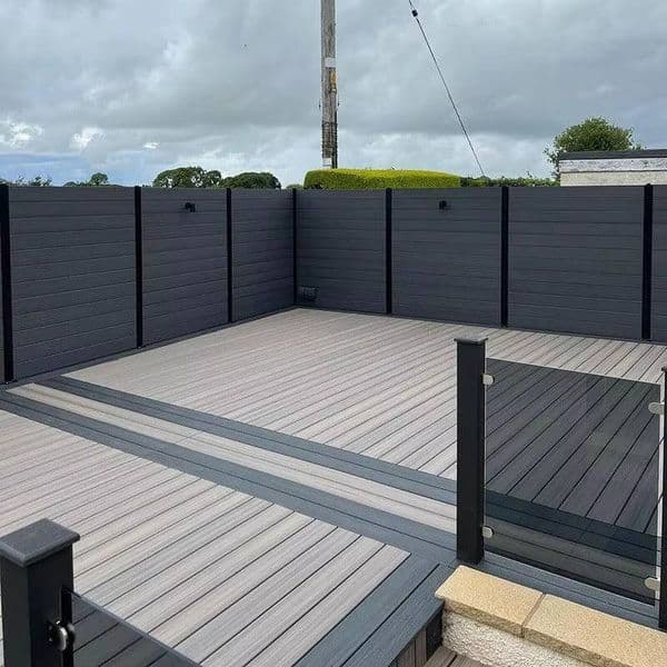 Creative Coffee Not Easily Deformed Outdoor Wooden Fence Panel