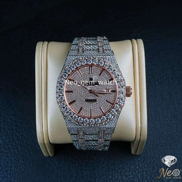 Top Quality Hip Hop VVS Moissanite Iced Out Automatic Mechanical Watch, Men's and women's watches, Luxury Diamond Design, Tested for Perfection Free shuttle