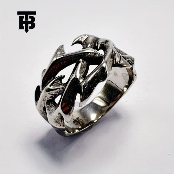 TB BHULAMTE Men's Designer Fashion Alloy Ring Luxury Durable Personalized Jewelry European And American Hip Hop Punk Style Free Shipping