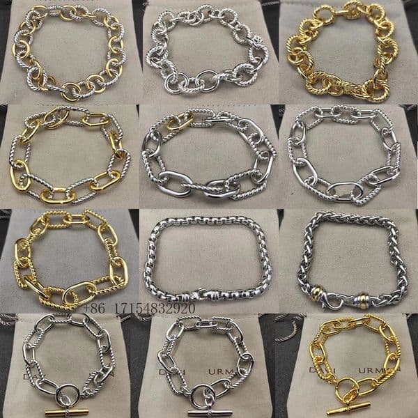 2025 New Style DY Men Women Fashionable and Retro Couple for Daily Wear Charm Bracelet