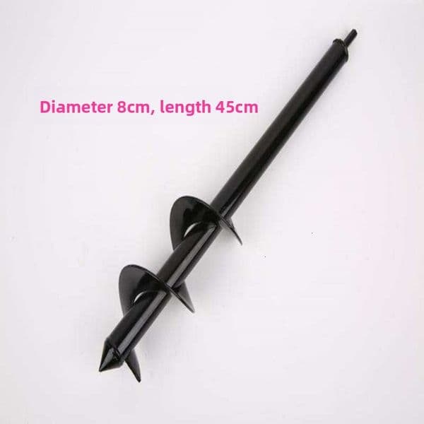 New Garden Vegetable Patch Soil Loosening Digging Tool Ground Auger Planting Hole Handheld Spiral Drill Bit