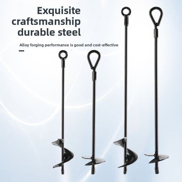 Outdoor Tent Camping Hand Drill Fixing Spiral Ground Anchor